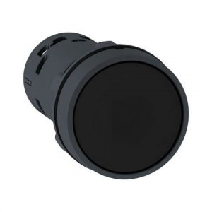 Моноблочная кнопка, черная с фиксацией Ø22, 1 НО, XB7NH21